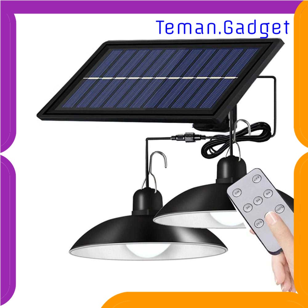 TG-LMP KSIJEH Lampu Gantung Hias Outdoor Solar Power IP65 Cool White 2 Lamp - KJ192