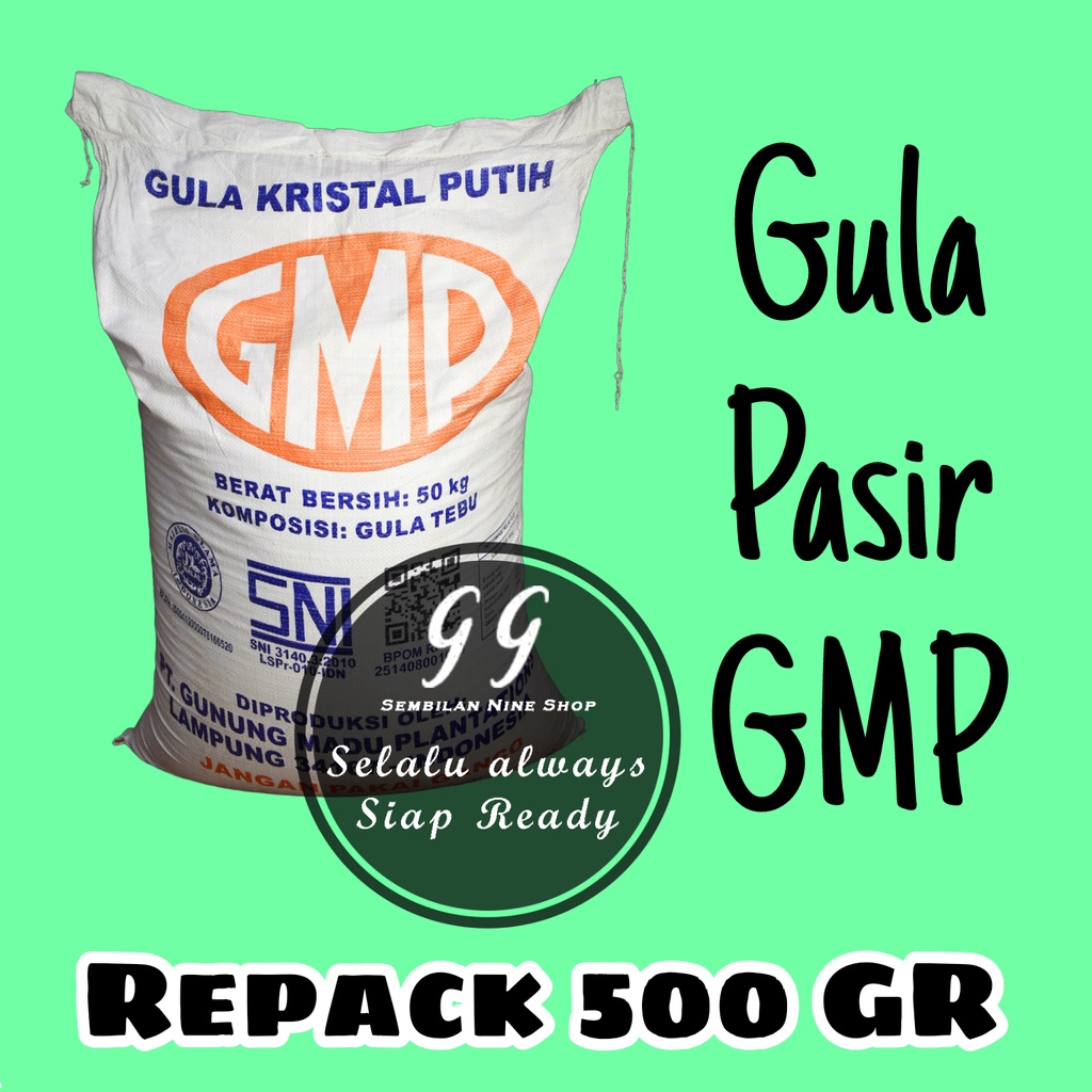 

Gula GMP 500 Gram Gula Pasir Tebu Kristal Putih Sugar