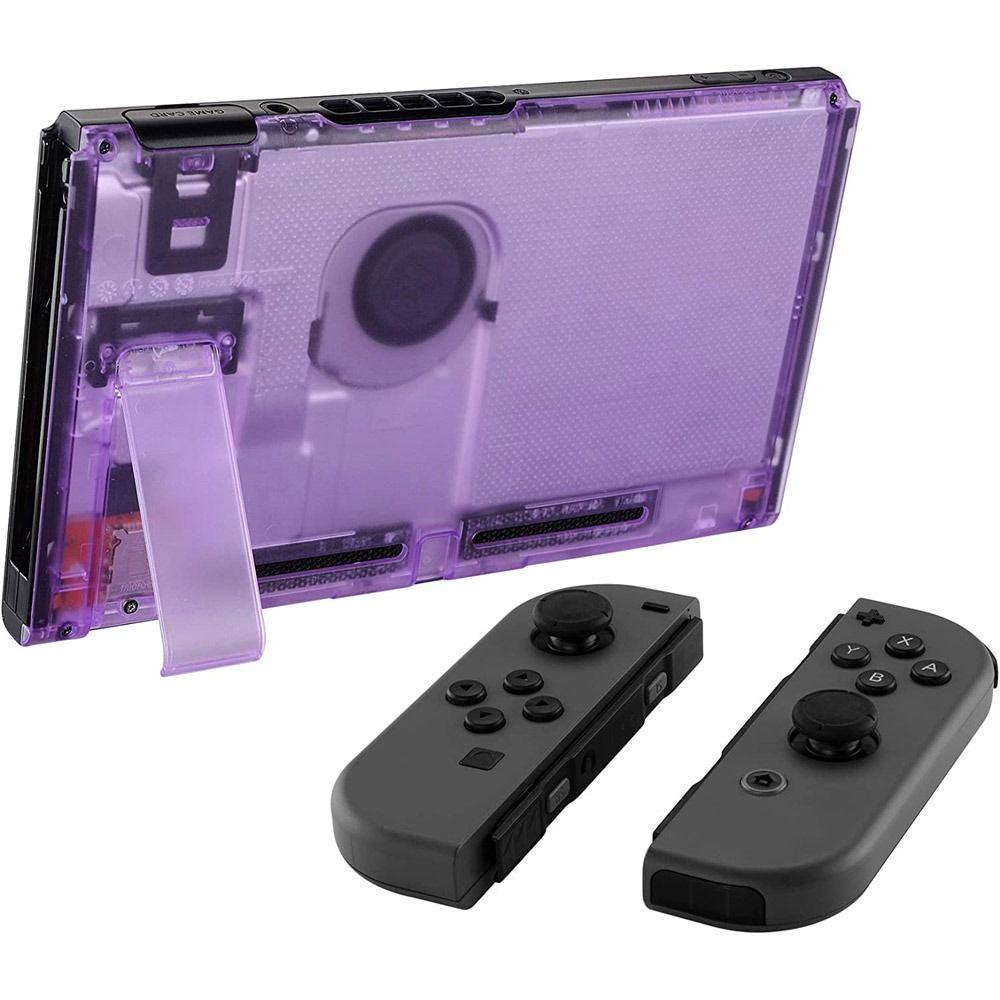 POPULAR Casing Konsol Game Populer Transparan DIY Bagian Pengganti Plat Belakang Untuk Joycon Casing Pelindung Untuk Nintendo Switch