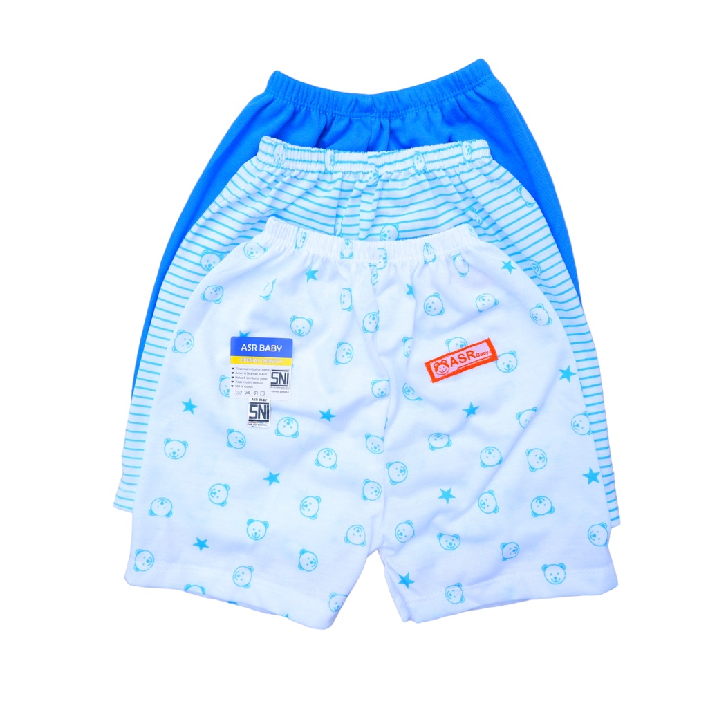 (CLN002) ISI 3 PCS Celana Pendek Bayi