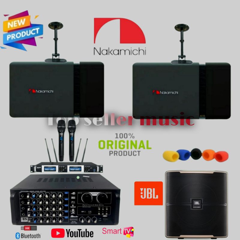 PAKET SOUND KARAOKE NAKAMICHI 10 INCH JAPAN + SUBWOOFER JBL 12INCH ORIGINAL ( CLASS III )