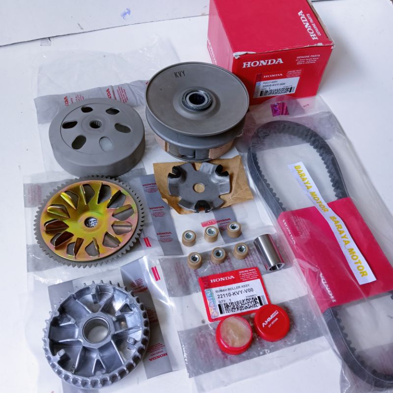 (Paket Komplit CVT) Honda Beat Karbu, Scoopy Karbu, Spacy Karbu KVY
