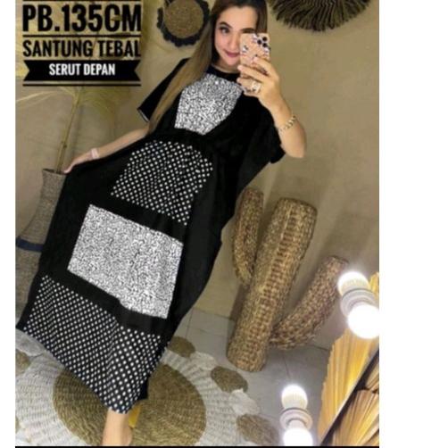 ♜ Daster / Daster Lowo Super Jumbo LD 150cm / Daster Monokrom Hitam Putih / Daster Lowo Serut / Dast