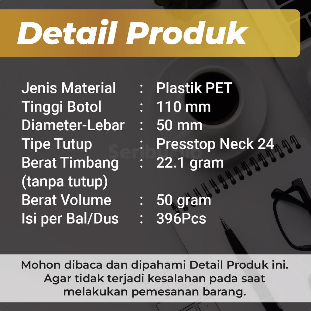 Botol Presstop SBR 150ml/ Botol PET 150ml Presstop/ Disctop Silver - Soft Gold - Dark Gold