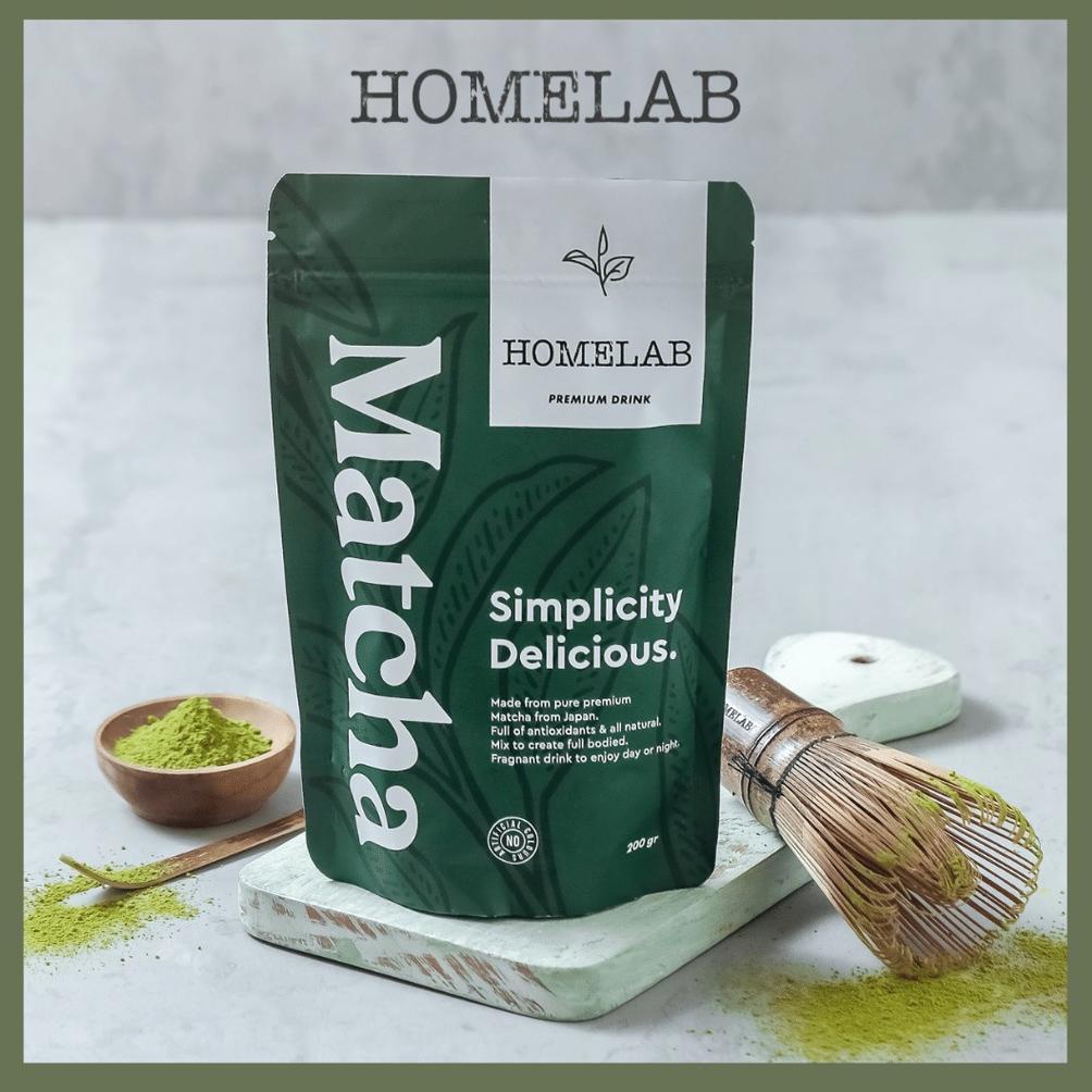 

qts-41 Homelab Bubuk Minuman Matcha Premium / Greentea Matcha Powder - 200 Gr .,.,.,.,