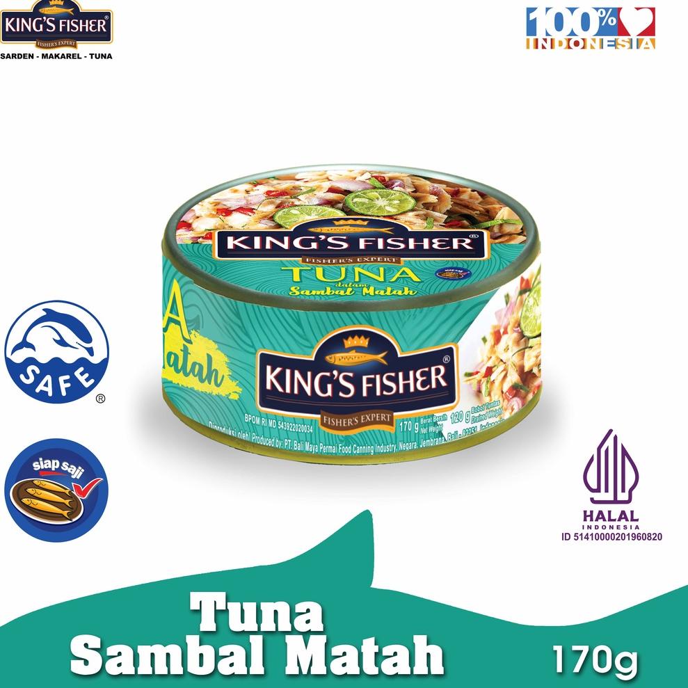 

zcy81 King's Fisher Tuna Sambal Matah Daging Tuna Makanan Kaleng 170 g .,,.,.,