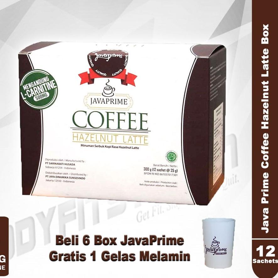 

➩ Java Prime Coffee 300 Grams 12 Sachets Hazelnut Latte / box carnitine javaprime kopi l l-carnitine body bodyfit bodyfitstation ☼