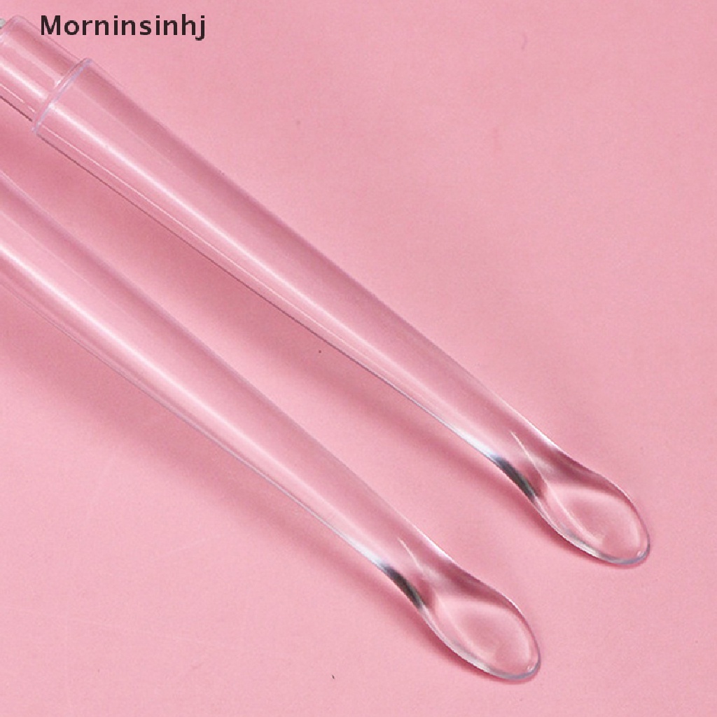 Mornin 1PC Lip Gloss Aplikator Kuas Bibir Silikon Dengan Tutup Debu Brush Makeup id