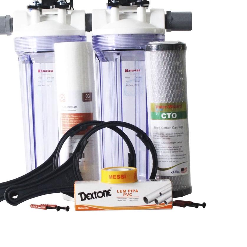 ◄ Paket Filter Air Toren / Filter Air Keruh / Paket Filter Air Nanotec 2 Tahap SC - KINNOYAMA ☀