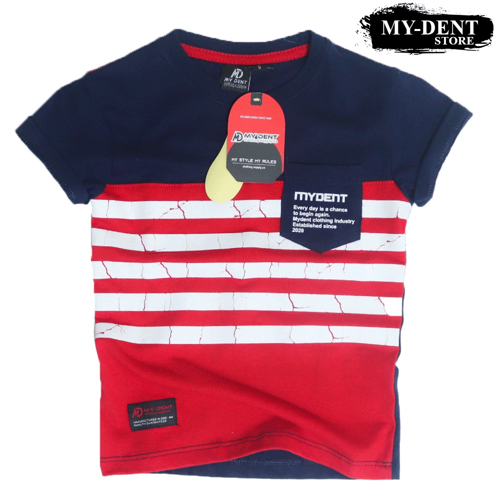 Baju Anak Laki Laki Distro Mydent Umur 1-7 Tahun Bahan Cotton 30S