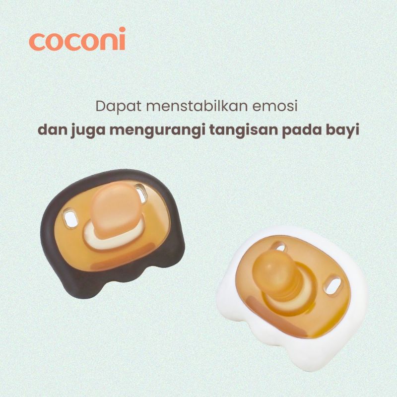 Coconi Happy Soother Pacifier 2pcs with Box / Empeng Dot Bayi Silikon isi 2