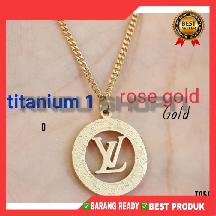 (RS)Kalung Titanium Wanita Anti Karat Perhiasan Premium