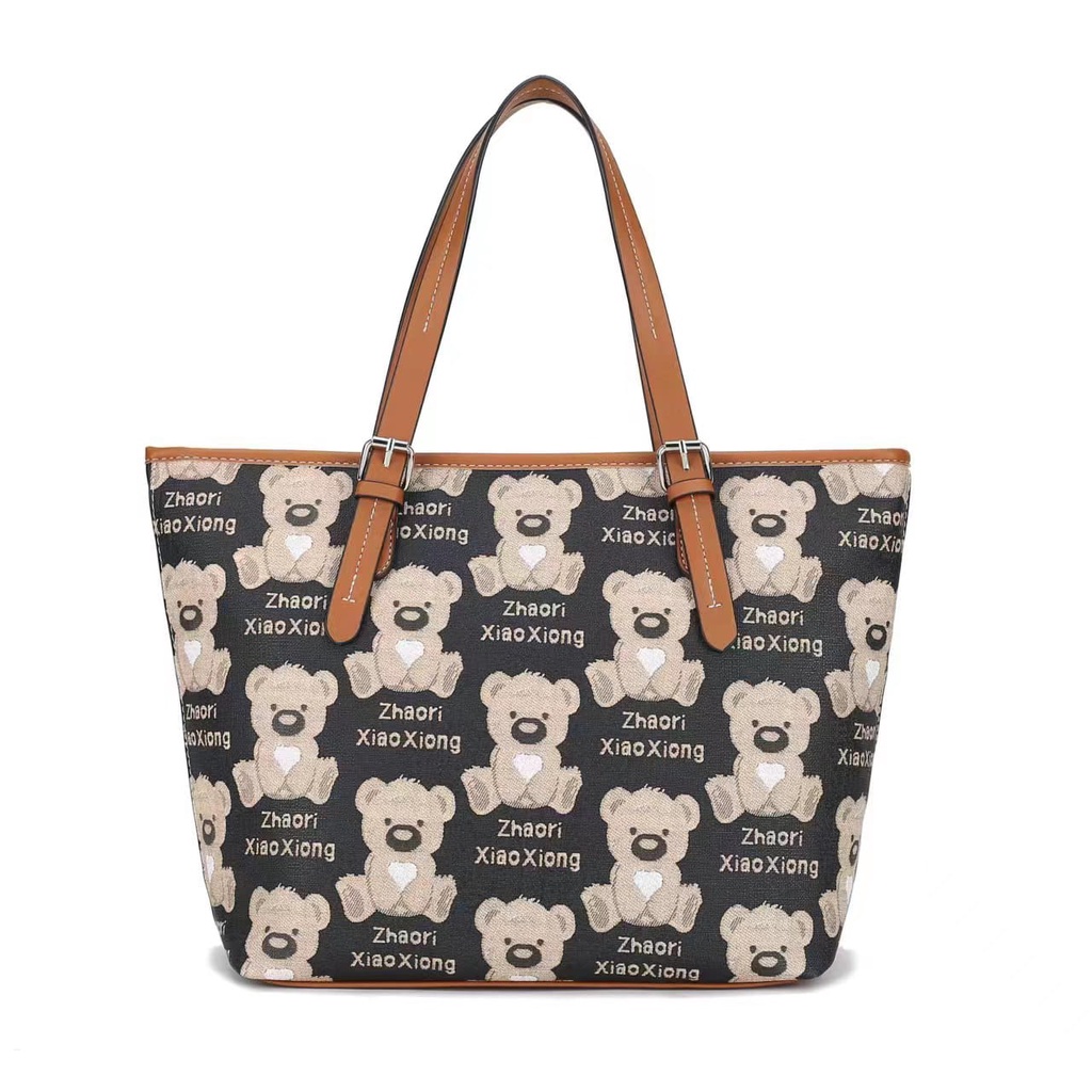 Tas Tote Bag Wanita Karakter TeddyBear Lucu Fashion Import #220