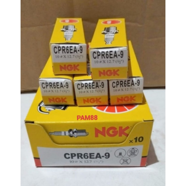 Busi NGK CPR6EA - 9..hrga di etalase adalah hrga 1 pcs..  ( 1 box = 10 pcs )