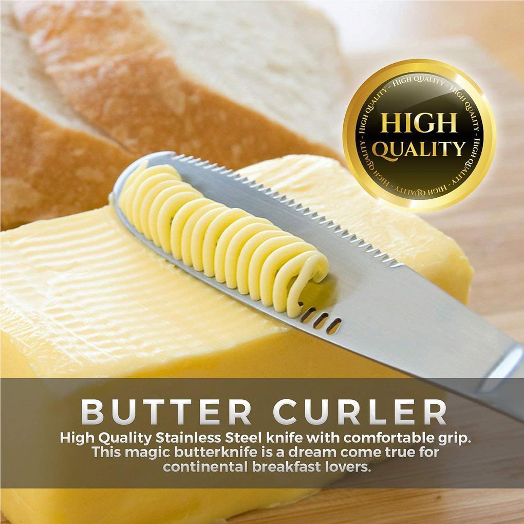 Butter Spreader Stainless Steel Handheld Baking Cheese Curler Rumah Tangga Bakery Spread Scraping Slicer Breakfast Scraper