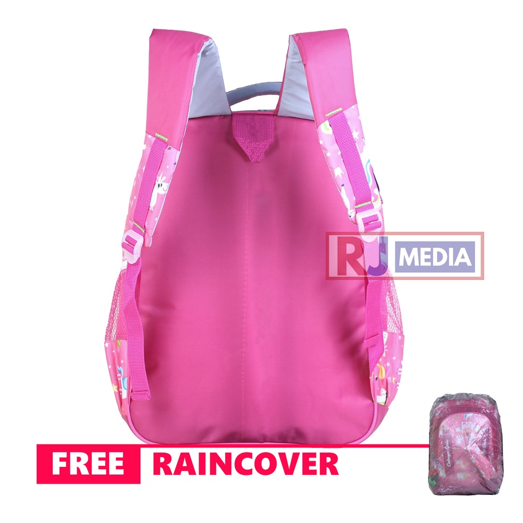 Tas Anak Tebal Ransel Sekolah Karakter Kuda Pony Pink Free Tempat Pensil Tas Anak Perempuan Lucu Cantik Bahan Dolby Ransel Murah Free Raincover Unicorn Pink Gendong Sd Tebal