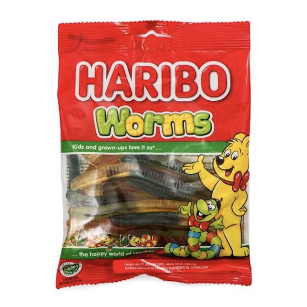 (FreeOngkir) HARIBO WORMS 160hr Halal Terpopuler