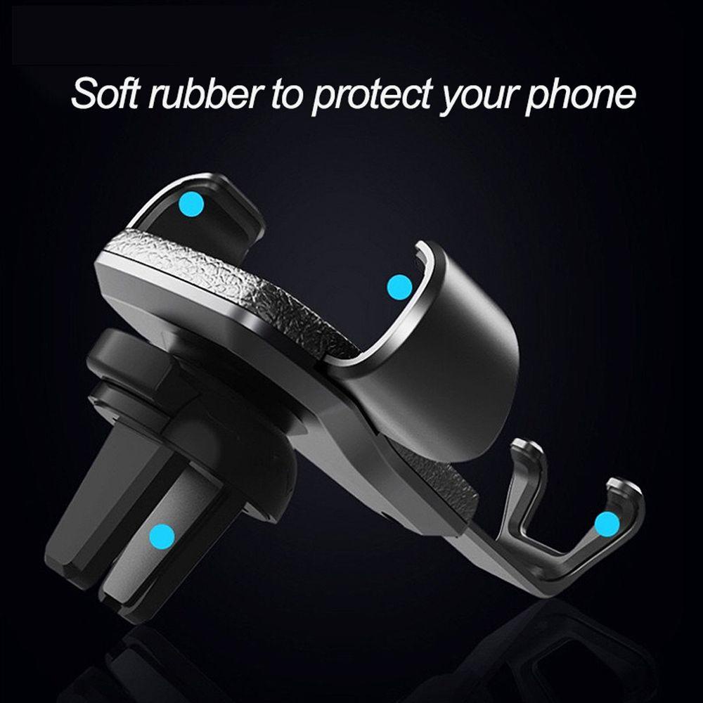 Lanfy Gravity Car Phone Holder Portable Facetime Aksesoris Mobil Perlengkapan Mobil Klip Ventilasi Udara Ponsel Holder Car Air Vent Clip Car Phone Bracket