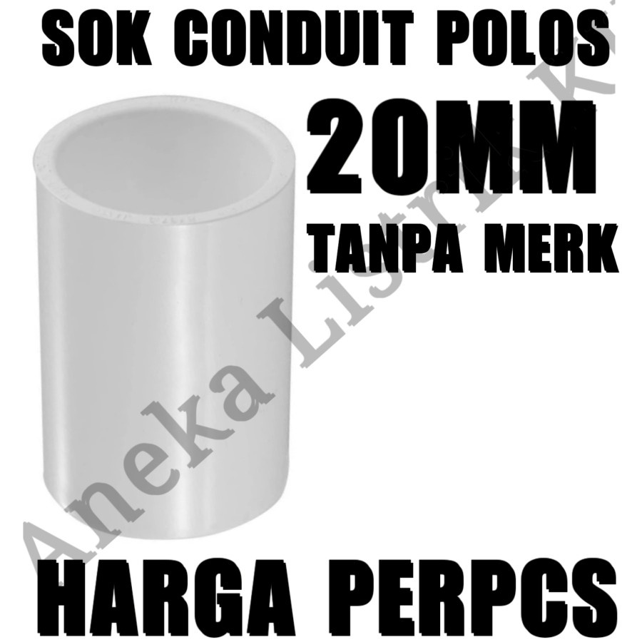 SOK POLOS 20MM PIPA LISTRIK CONDUIT LEGRAND BOSS SOCK SAMBUNG 20 MM
