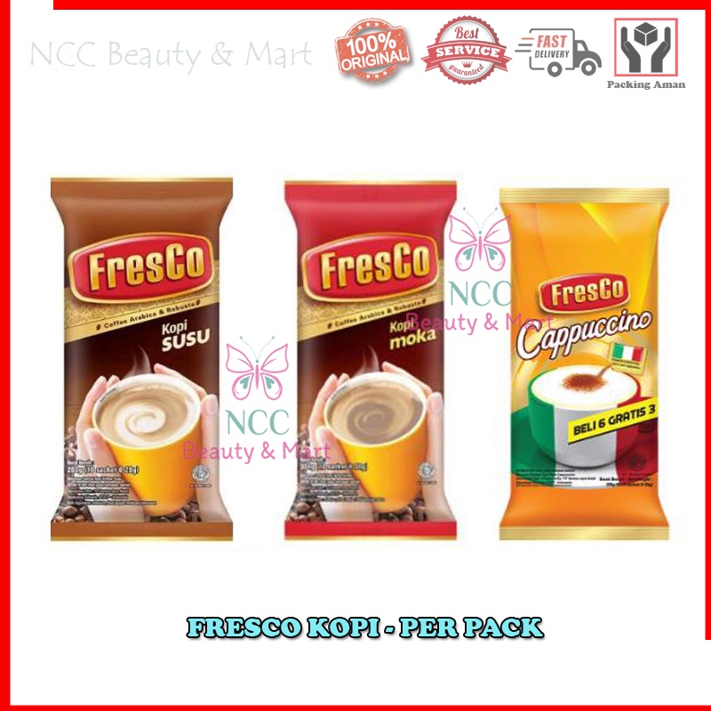 [PER PACK] * NCC * Fresco Kopi Sachet Moka Cappucino Susu Coffee Arabica And Robusta