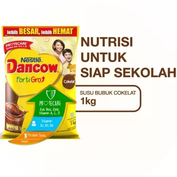 

[ COD ] Dancow Fortigro Coklat 1kg Pouch