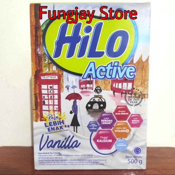 

[ COD ] Susu Bubuk HiLo Active Vanilla 500 gr / Susu Hi Lo Active Vanila 500gr