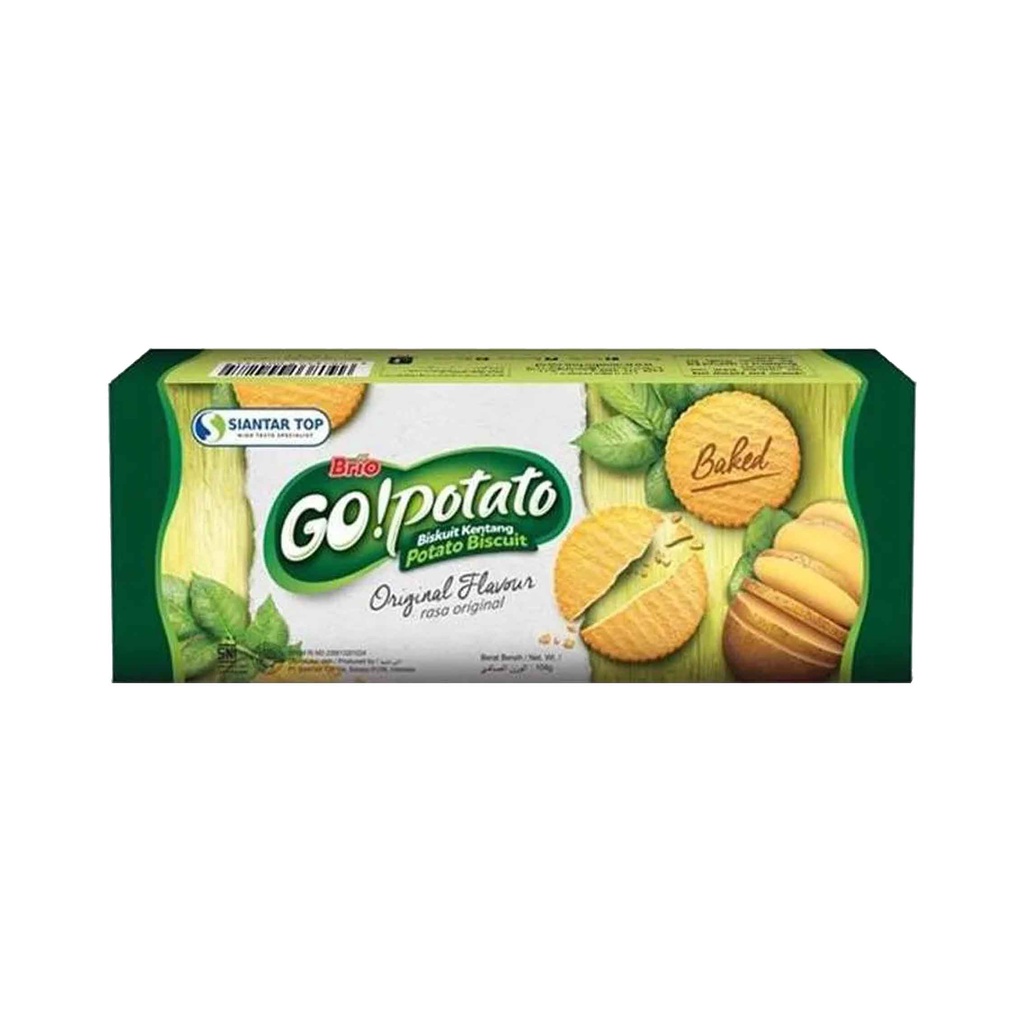 GO!Potato Biskuit Kentang / Rasa Original / 104g