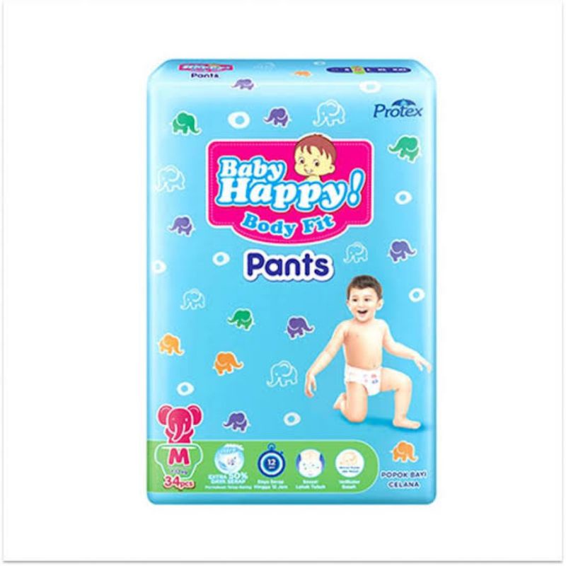 Baby happy 1 karton ( size M34 )