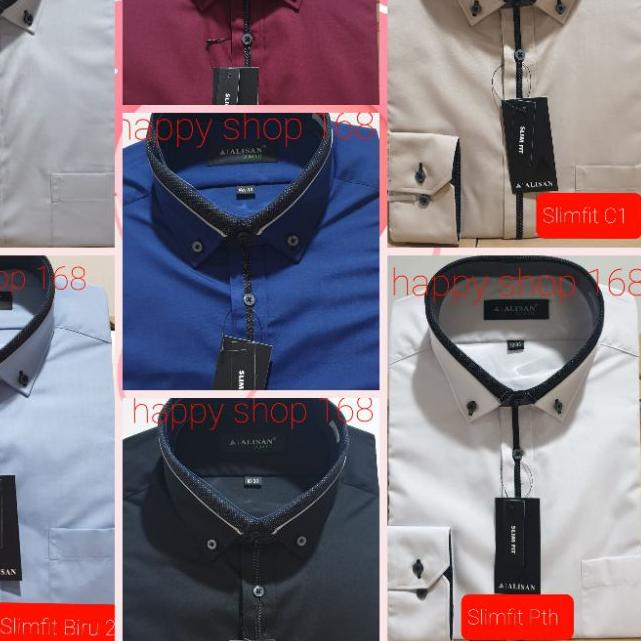 ➯ Kemeja Alisan Slimfit Lengan Panjang ➣