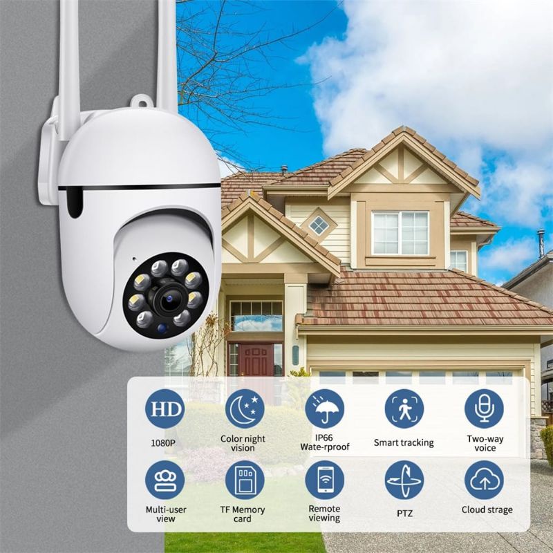 NEW OUTDOOR ICSEE FULL HD 1080P IP CAMERA 8MP WIFI PTZ SPEED DOME WIRELESS