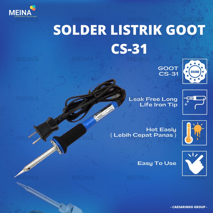 GOOT CS-31 ORI ORIGINAL SOLDER LISTRIK SOLDERING TANGAN / IRON SOLDER