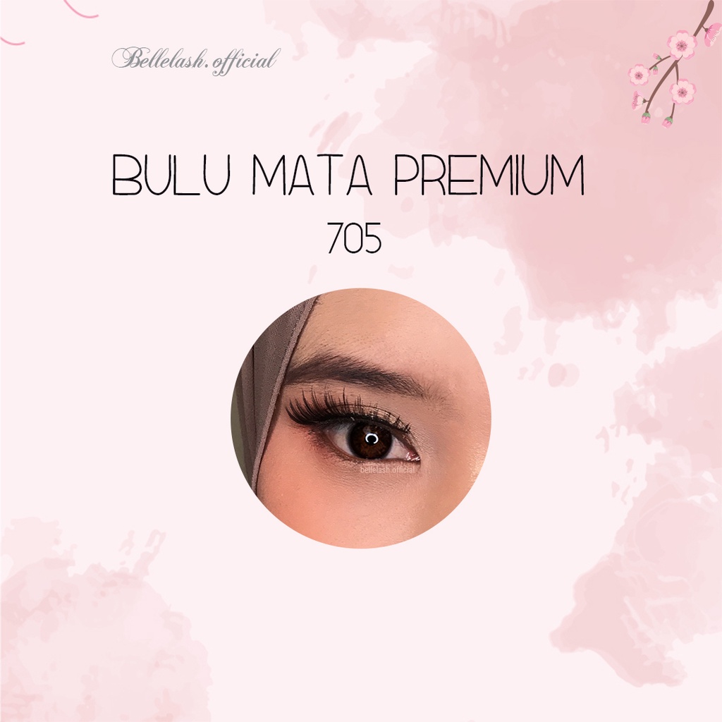 705 Bulu Mata Palsu Handmade Natural False Eyelash Eye Lashes Premium Series