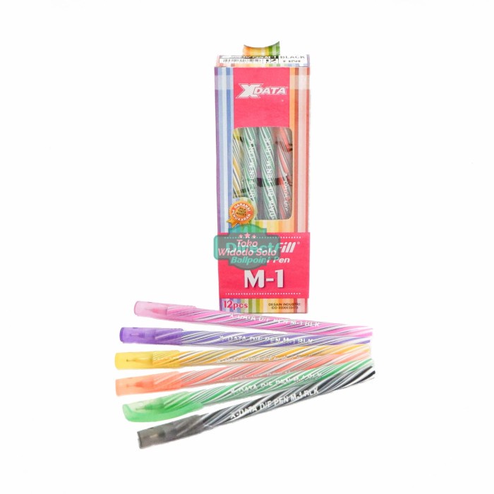 

Pulpen X Data M1 Hitam Bolpoin Ballpoint Ulir DF Pen BLK 12 Buah