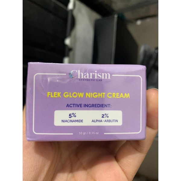 FLEK GLOW NIGHT CREAM BPOM & farmasi / penghilang flek