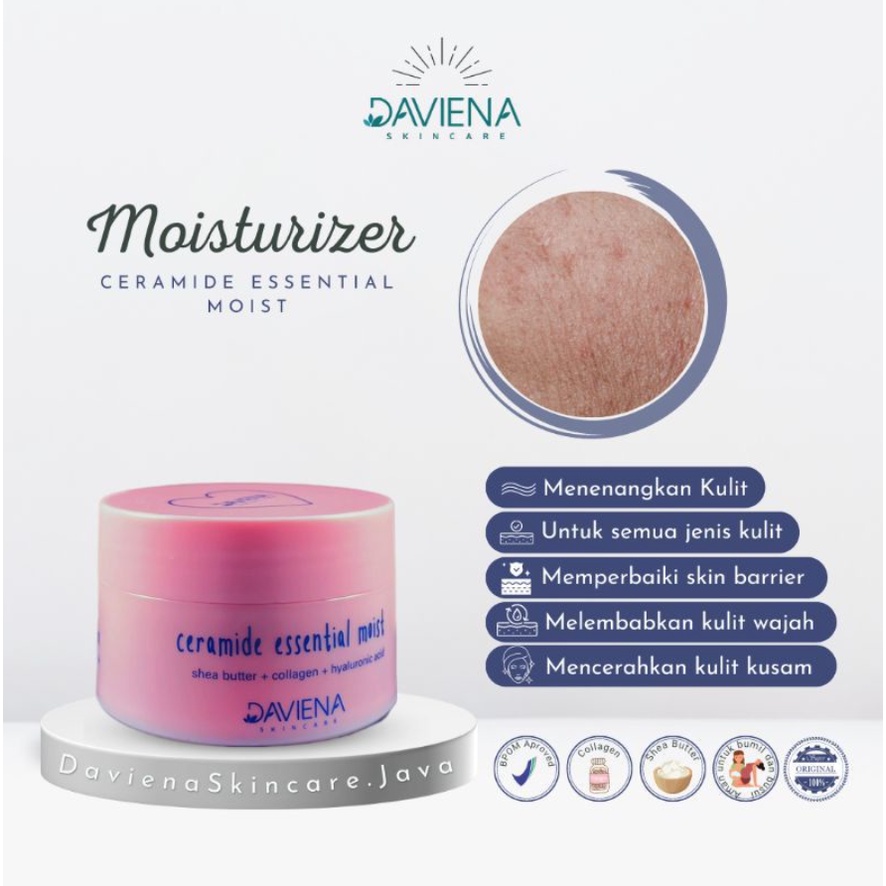 Moisturizer Daviena Davina Devina Daviana Deviana Skincare Official Store Moistruizer Moistrizer Moist Pelembab Wajah Owner Daviena Skincare