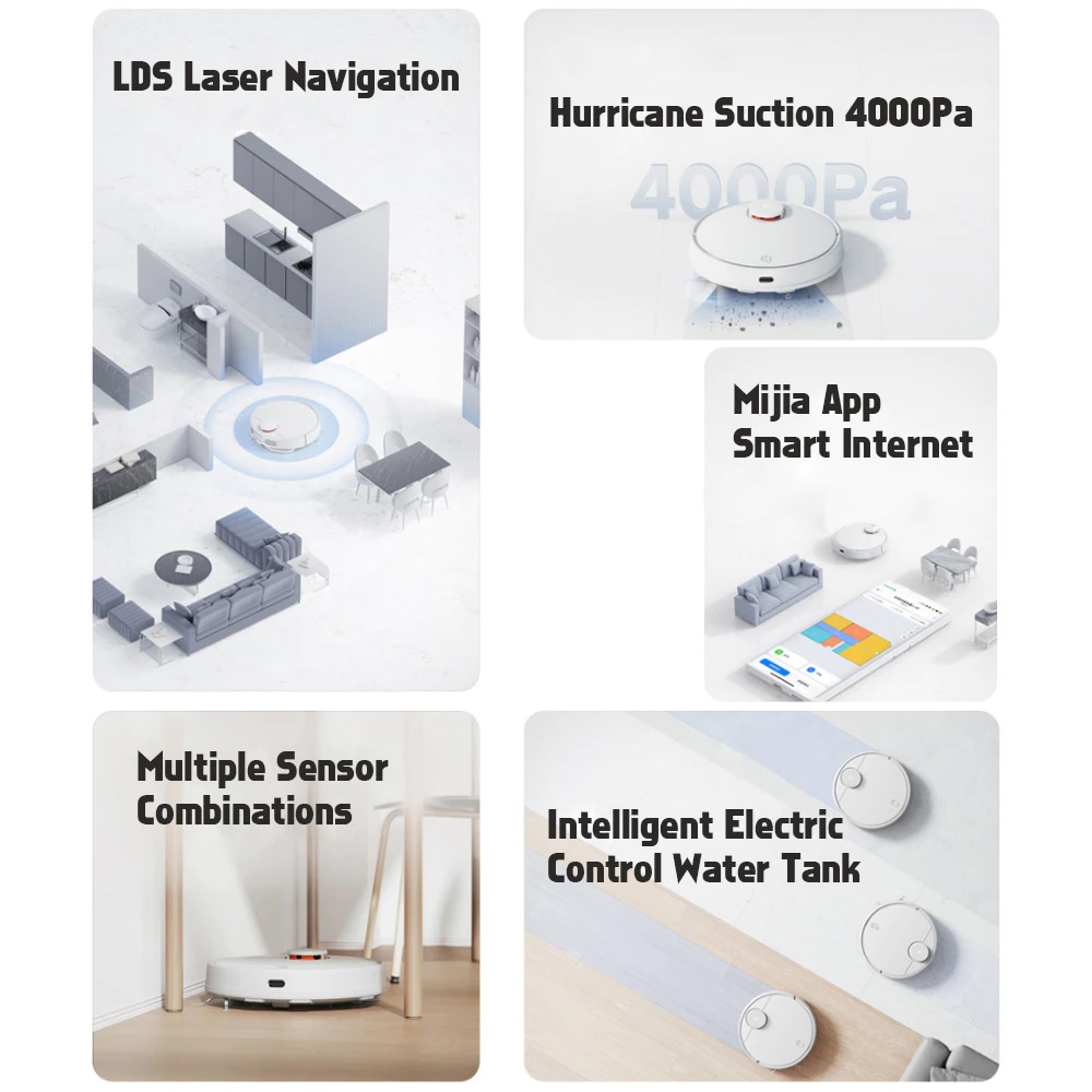 MIJIA Mi 3C - Smart Robot Vacuum Cleaner Sweeping Mopping - B106CN
