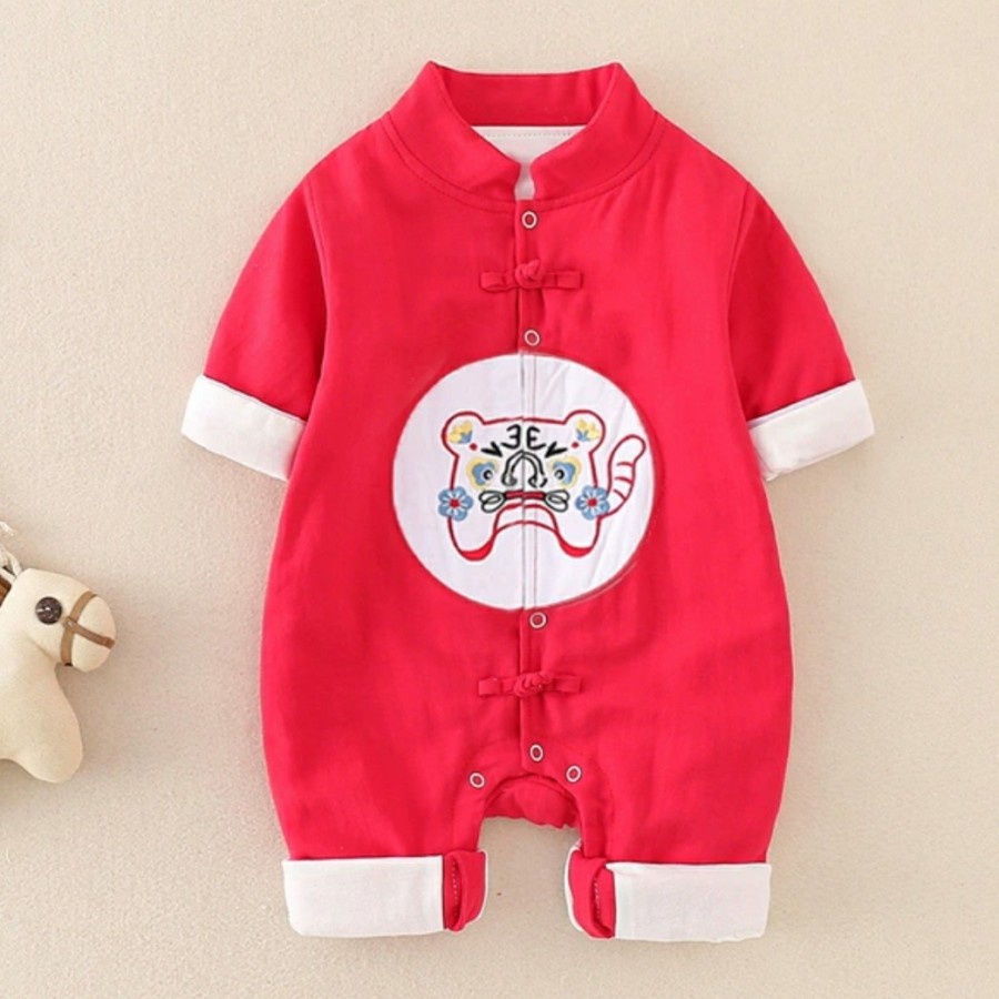 Baby boy cheongsam romper chinese new year baby boy cheongsam Tiger