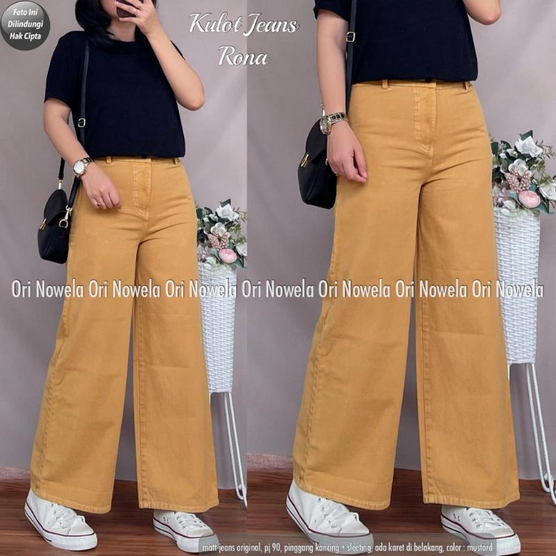 Kulot Jeans Rona by Nowela ori ukuran jumbo