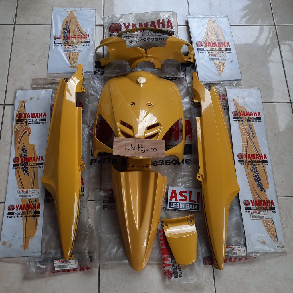 Cover Body Halus Stiker Kuning Fullset Mio Sporty 5TL 2005 Original YGP