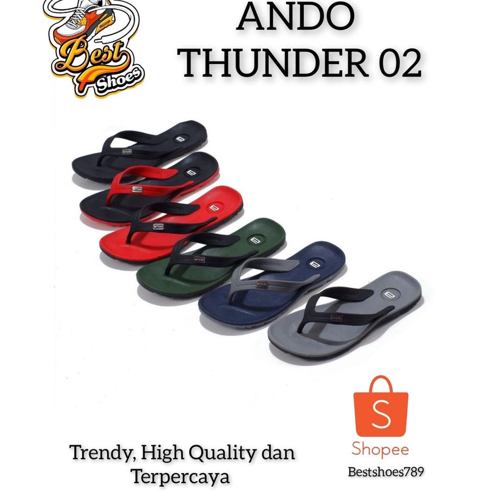 Recomended ANDO THUNDER 02 - SANDAL JEPIT PRIA DEWASA _ SANDAL ANDO_ANDO ORINAL