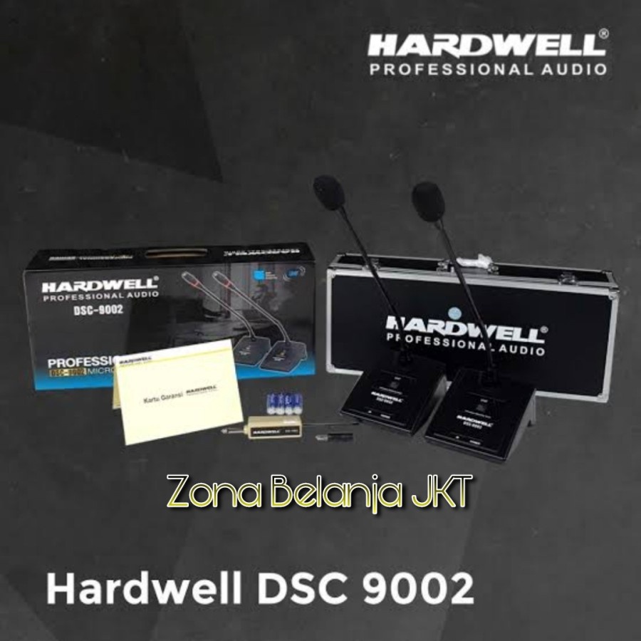 MIC WIRELESS MEJA CONFERENCE PODIUM HARDWELL DSC 9002 ( 2 MIC MEJA )