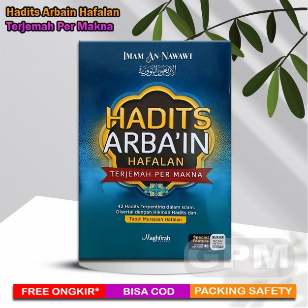 Buku Hadits Arbain Hafalan Terjemah Per Makna | Imam Nawawi | Full Color | Maghfirah