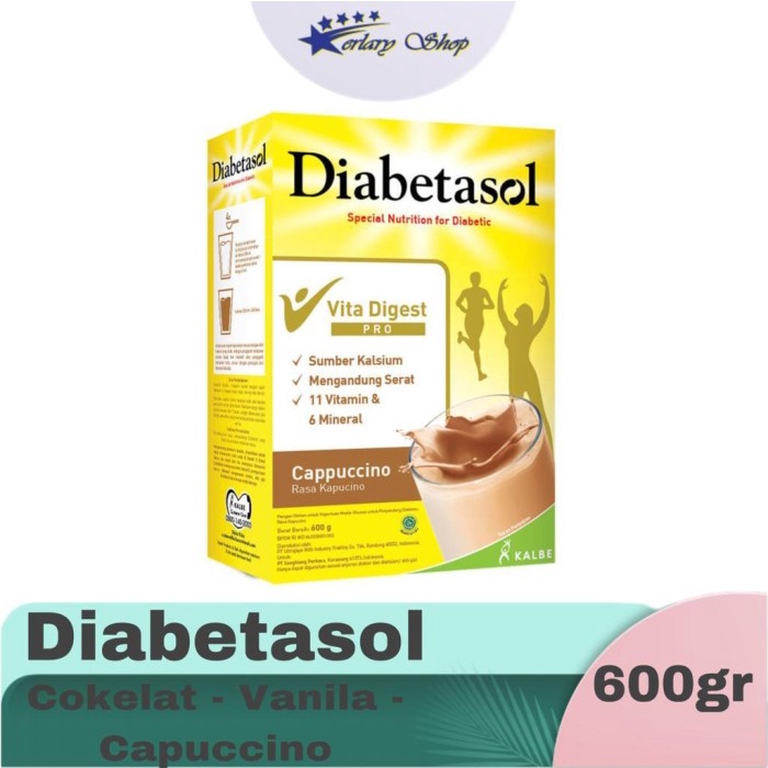 

[ COD ] Diabetasol Milk Cappucino / Coklat / Vanila 630gr - Vanila 600gr