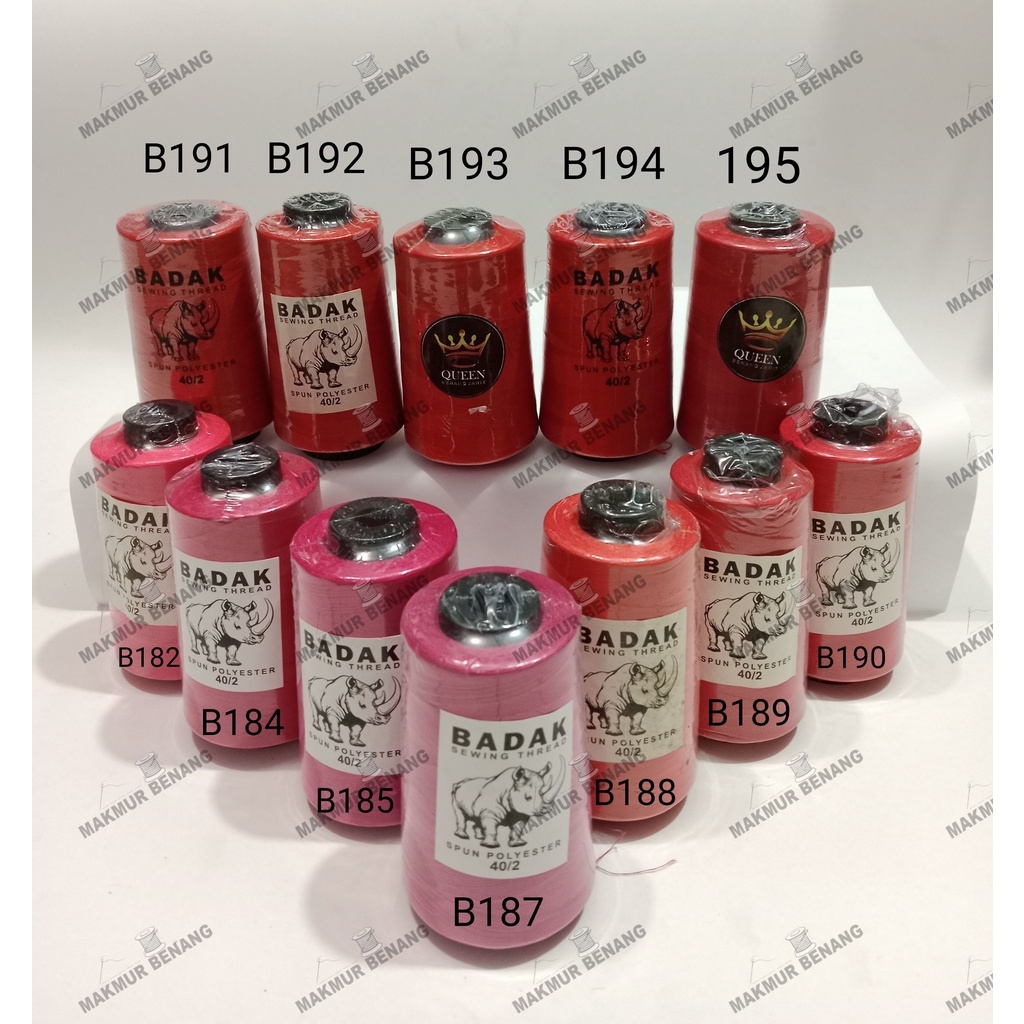 Benang Jahit 40/2 ( 1 pcs ) benang jahit 5000 yard/Benang jahit murah/benang jahit BADAK/toko alat j