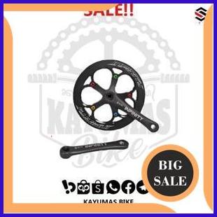 parts CRANK SET SYTE INFINITY 53T BB KOTAK FOLDING BIKE SEPEDA LIPAT 1F3BZ3