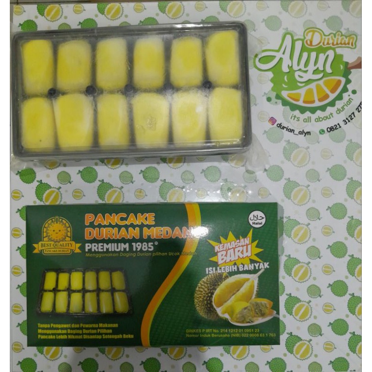 

Pancake Durian Medan Premium 1985 Isi 12