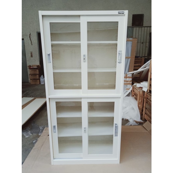 

Terlaris Lemari Besi Sliding Putih Gs 013 Topas - Lemari Obat - Lemari Sliding