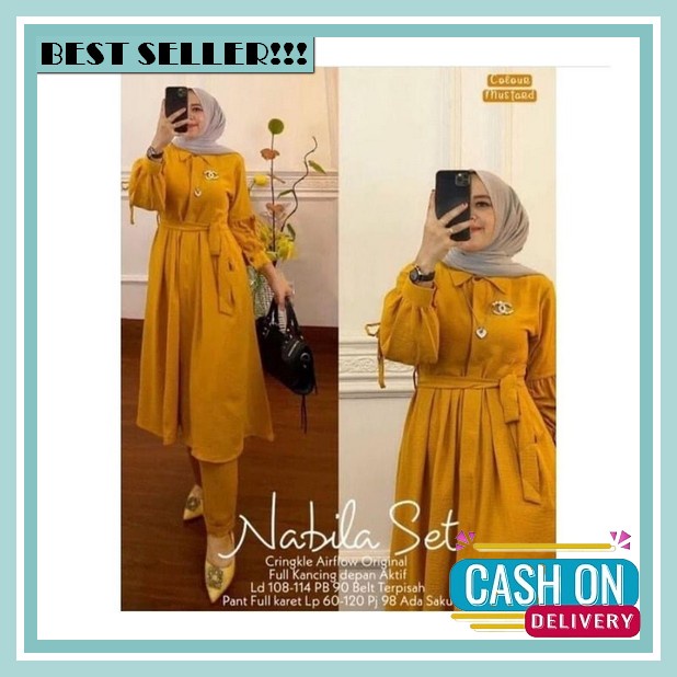Cod Set Rok Wanita Jumbo M L / Marina One Set Rok Crincle Mix Bordir Premium / Setrok Wanita Dewasa 
