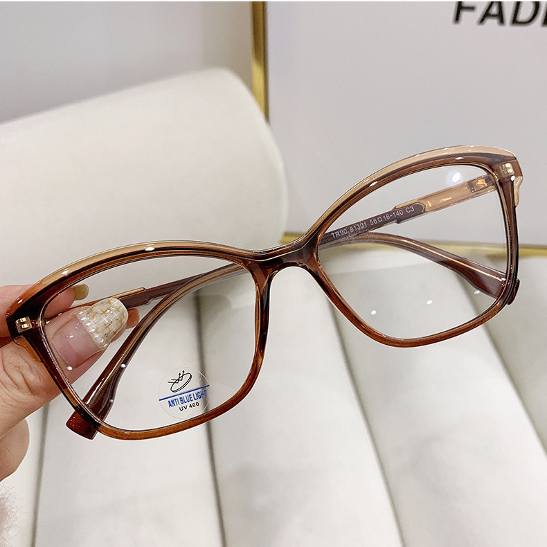Kacamata Anti Blue Light Kacamata Anti Radiasi Cat Eye Eyeglasses Vintage Glasses Komputer Untuk Wanita/Pria Fashion