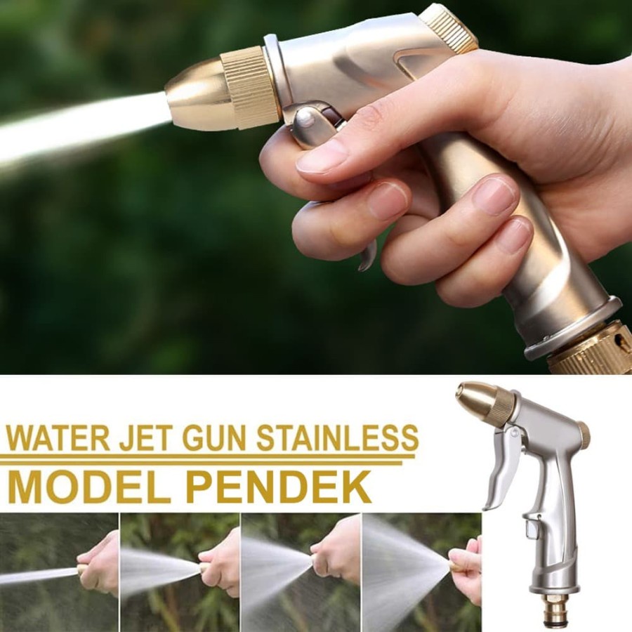 Water Jet Gun Stainless Untuk Siram tanaman dan Cuci Motor/mobil